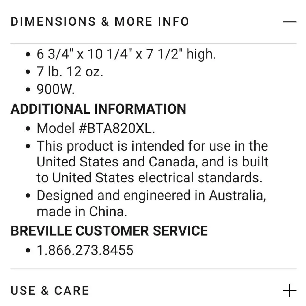 Breville The Die-cast Smart Toaster 2-Slice Motorized Toaster